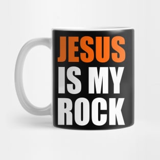 Jesus Is My Rock Christian Faith Mug